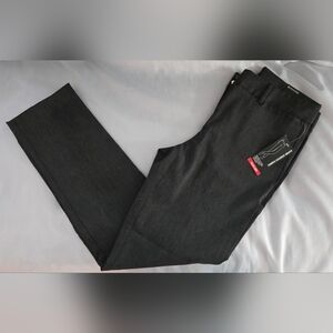 George NWT Slacks Gray Super Stretch Sz 6 Slim Leg